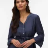 Top mit V-Ausschnitt in Regular-Fit