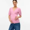 Top mit V-Ausschnitt in Regular-Fit