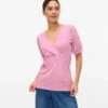 Top mit V-Ausschnitt in Regular-Fit