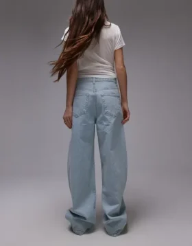 Topshop Baggy-Fit-Jeans mit niedriger Taille