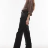 Topshop-Jeans mit hoher Taille und geradem Schnitt