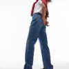 Topshop-Jeans mit hoher Taille und geradem Schnitt