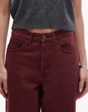 Topshop Jeans mit mittlerer Leibhöhe und weitem Bein