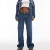 Topshop-Jeans mit niedriger Taille und weitem Bein