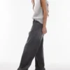 Topshop-Jeans mit niedriger Taille und weitem Bein