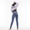 Topshop Skinny-Fit-Jeans mit hoher Leibhöhe