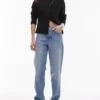 Topshop Straight-Fit-Jeans mit mittlerer Leibhöhe