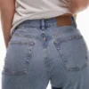 Topshop Straight-Fit-Jeans mit mittlerer Leibhöhe