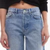 Topshop Straight-Fit-Jeans mit mittlerer Leibhöhe