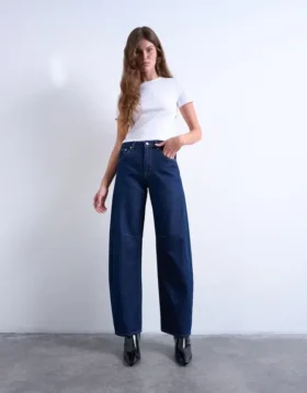 Tsbarrel High Rise Barrel Fit Jeans
