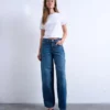 Tscinch Jeans mit niedriger Leibhöhe und weitem Bein