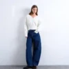 Tselodie Barrel-Fit-Jeans