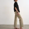 Tsember Jeans mit niedriger Leibhöhe und weitem Bein