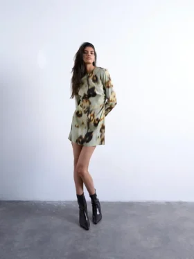 Tsjill Midi-Kleid