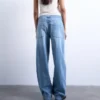 Tslowrie Low-Rise-Jeans in Baggy-Passform