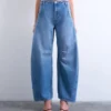Tsemma High-Rise-Jeans mit Barrel-Fit