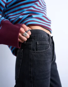 Tsrunway Mid Rise Straight Fit Jeans