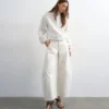 Tstilda Jeans mit mittlerer Leibhöhe und Barrel-Fit