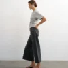 Tsvera High Rise Wide Fit – Cropped-Jeans