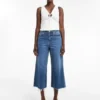 Tsvera High Rise Wide Fit – Cropped-Jeans