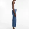 Tsvera High Rise Wide Fit – Cropped-Jeans