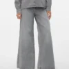 Vmannet Jeans mit mittlerer Leibhöhe und weitem Bein