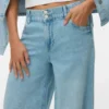 Vmannet Jeans mit mittlerer Leibhöhe und weitem Bein