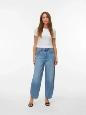 Vmbillie High-Rise-Jeans in Barrel-Fit
