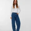 Vmbillie High-Rise-Jeans in Barrel-Fit