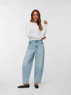 Vmbillie High-Rise-Jeans in Barrel-Fit