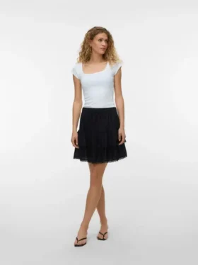 Vmbliss kurzer Rock mit hoher Taille als Shorts