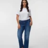 Vmcasta Jeans mit mittlerer Leibhöhe und Bootcut-Passform