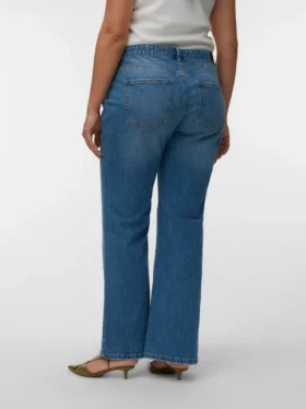 Vmcastra Low-Rise-Jeans mit ausgestelltem Schnitt