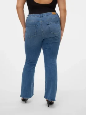 Vmcflash Jeans mit mittlerer Leibhöhe und ausgestelltem Schnitt