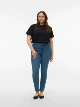 Vmcpaige Jeans mit mittlerer Leibhöhe und Skinny-Passform