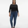 Vmcsela Mid-Rise-Jeans in Slim-Fit