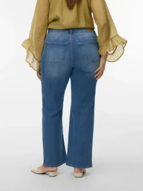 Vmcstellastretch Jeans mit mittlerer Leibhöhe und weitem Bein