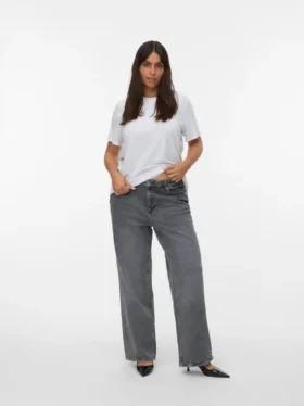 Vmctessa Jeans mit hoher Leibhöhe und weitem Bein