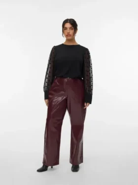 Vmctessa Jeans mit hoher Leibhöhe und weitem Bein