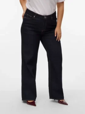 Vmctessa Jeans mit hoher Leibhöhe und weitem Bein