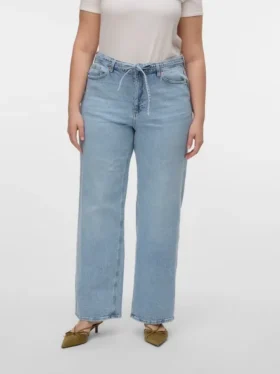 Vmctessa Jeans mit hoher Leibhöhe und weitem Bein