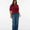 Vmctessa Jeans mit hoher Leibhöhe und weitem Bein