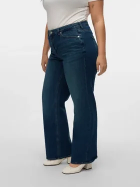 Vmctessa Jeans mit hoher Leibhöhe und weitem Bein