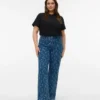 Vmctessa Jeans mit hoher Leibhöhe und weitem Bein