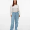 Vmctessa Jeans mit hoher Leibhöhe und weitem Bein