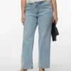 Vmctessa Jeans mit hoher Leibhöhe und weitem Bein