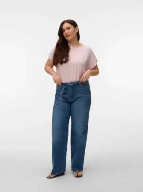 Vmctessa Jeans mit hoher Taille und weitem Bein