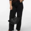 Vmctessa-Stretch-Jeans mit hoher Leibhöhe und weitem Bein