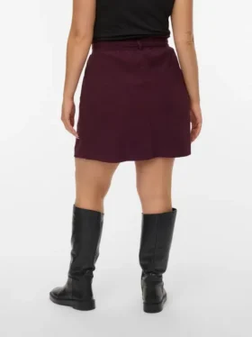 Vmcvilja Kurzer Cordrock-Shorts mit hoher Taille