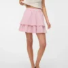Vmelix kurzer Rock mit hoher Taille als Shorts